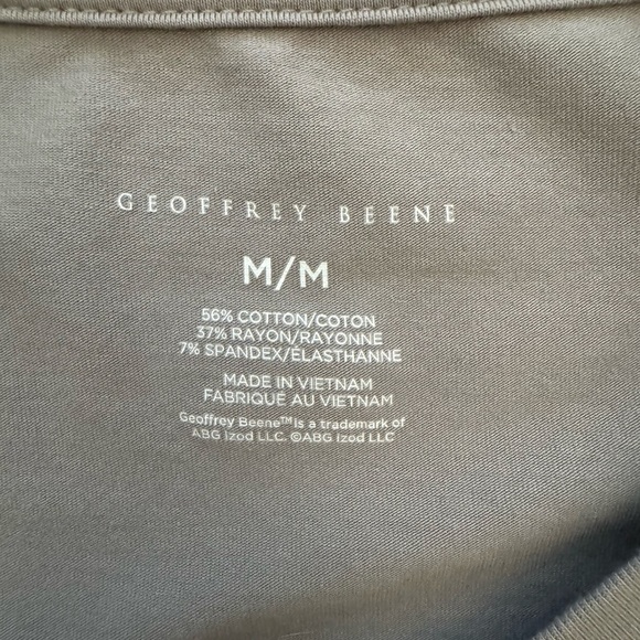 Geoffrey Beene Light Gray Short Sleeve Tee - Picture 3 of 5
